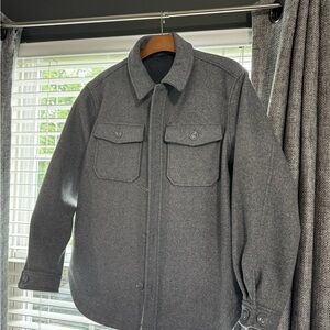 Zara Men's Charcoal Shirt Jacket